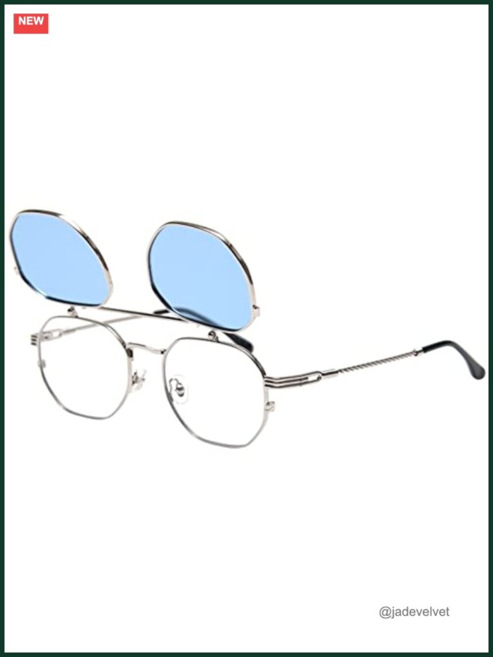 Polarized Flip Up Sunglasses Steampunk Double Lens UV400 Fit Over
